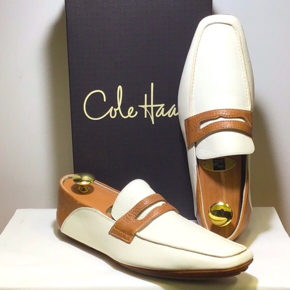 COLE HAAN Ivory/Tan Driver